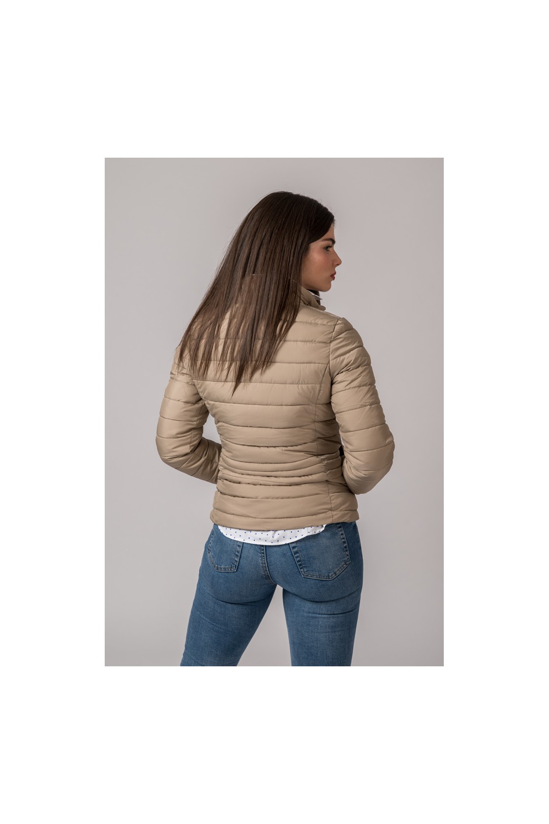 VICTORIA VESTE BEIGE POUR FEMME
