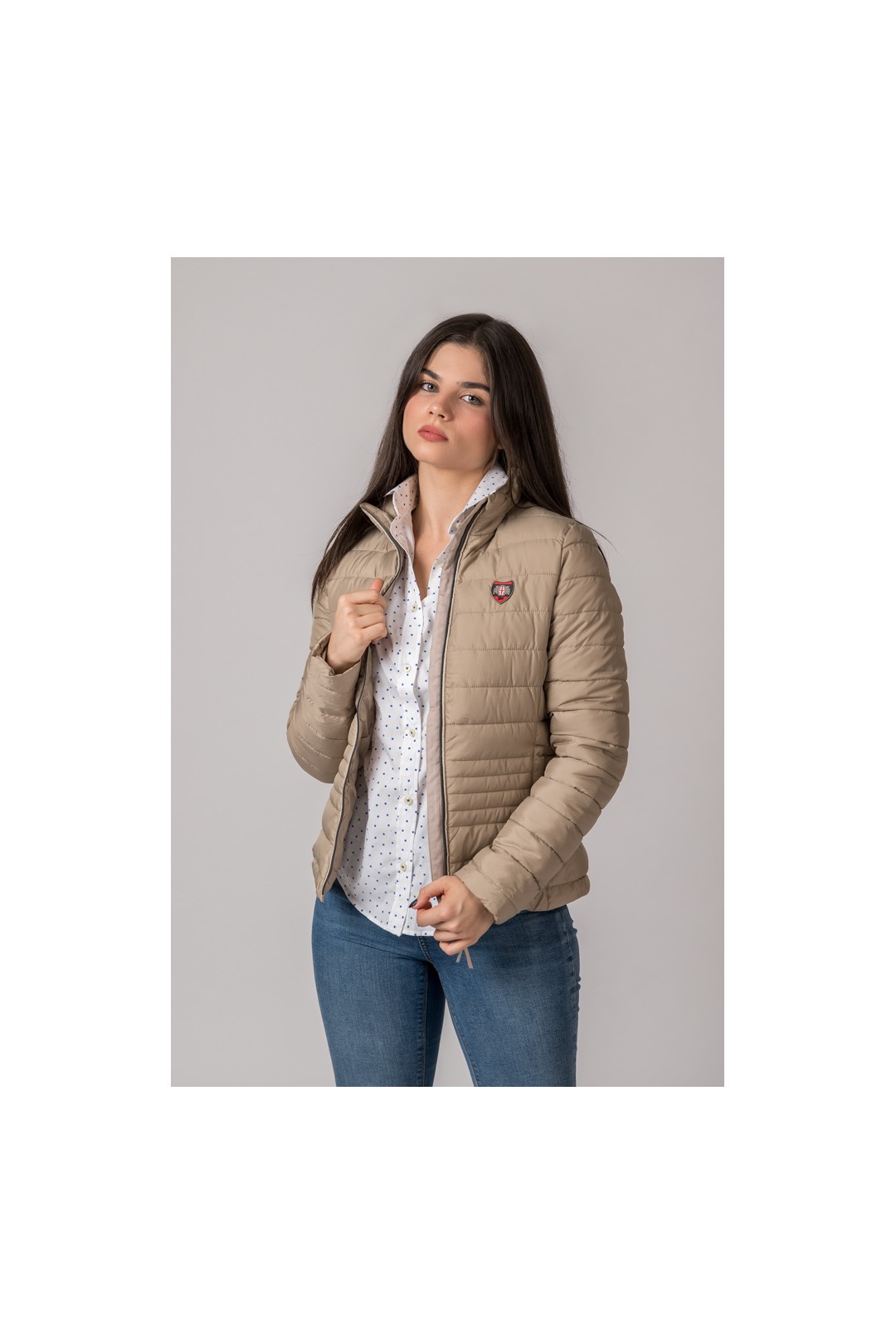 VICTORIA VESTE BEIGE POUR FEMME