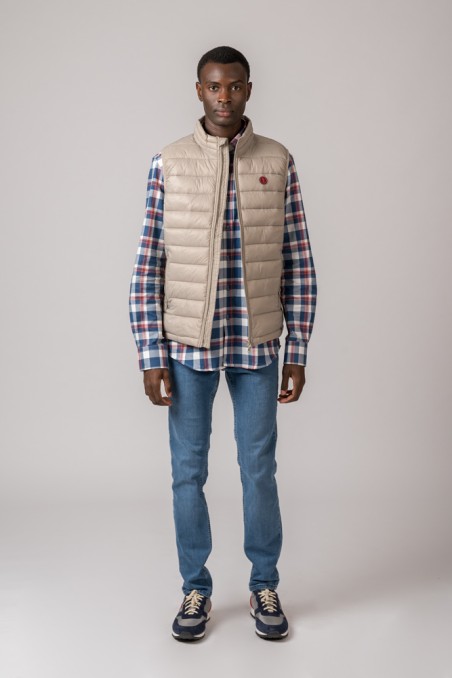 CHALECO DE HOMBRE LUGO BEIGE