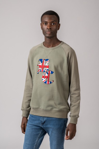 SUDADERA FELPA BC VERDE OLIVA