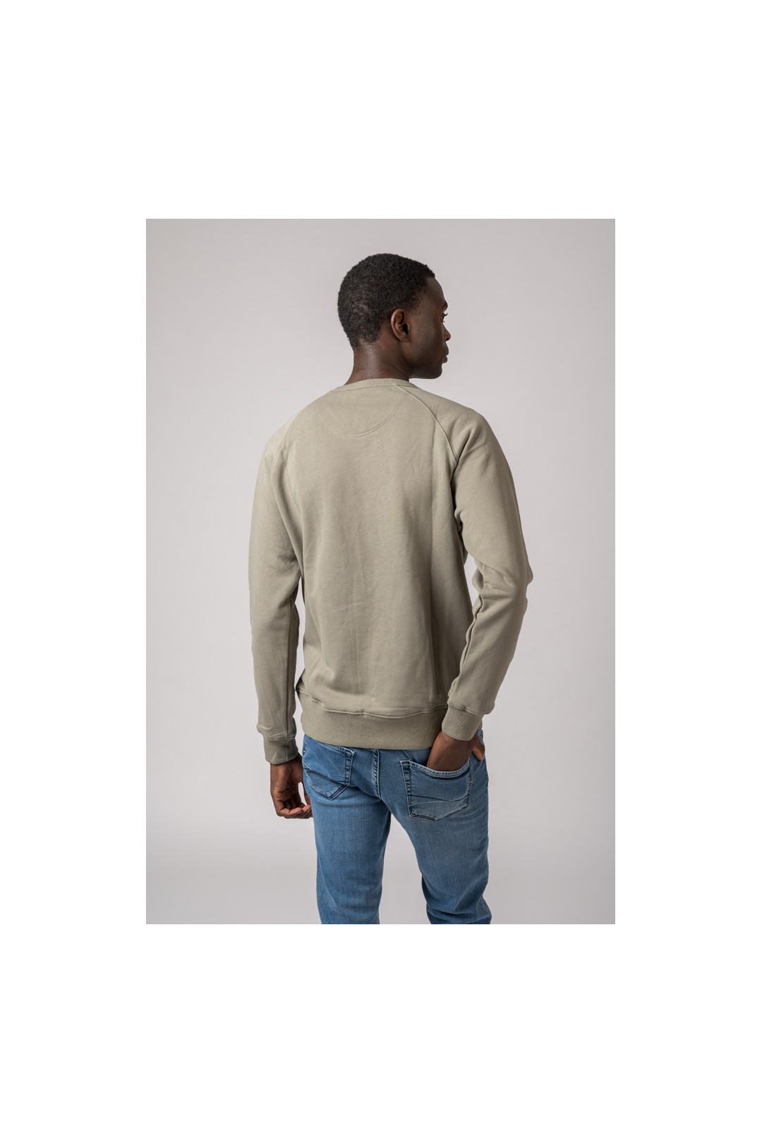 SUDADERA FELPA BC VERDE OLIVA