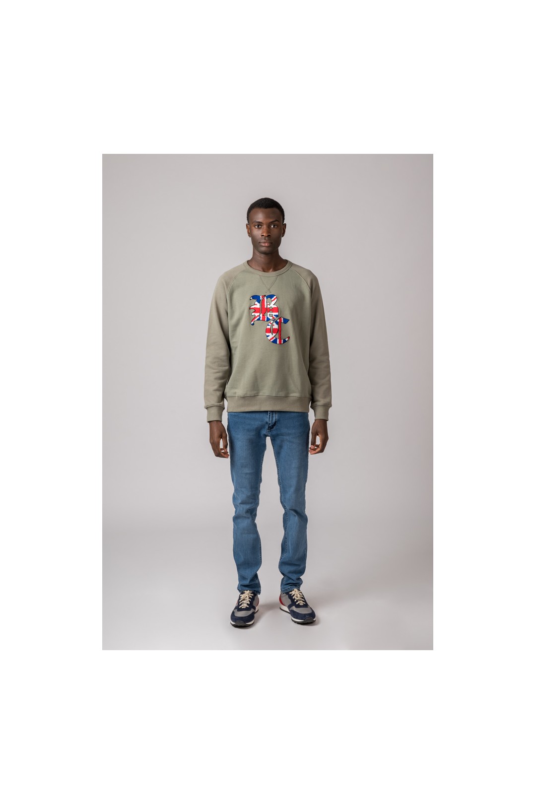 SUDADERA FELPA BC VERDE OLIVA
