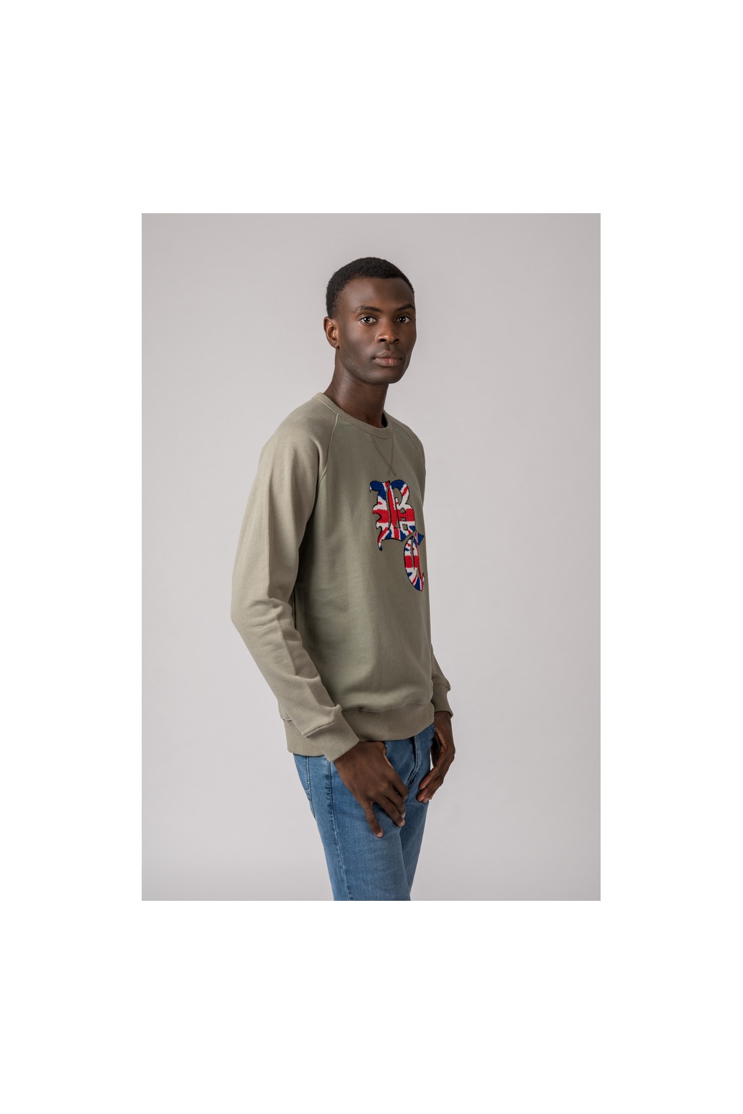 SUDADERA FELPA BC VERDE OLIVA