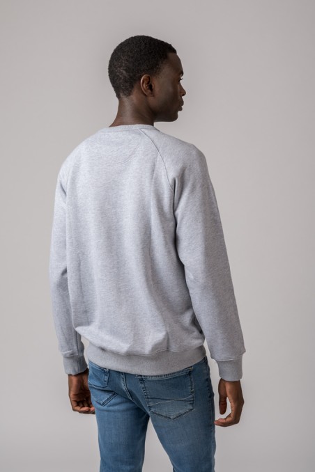 SUDADERA VESPA BRITISH GRIS CLARO