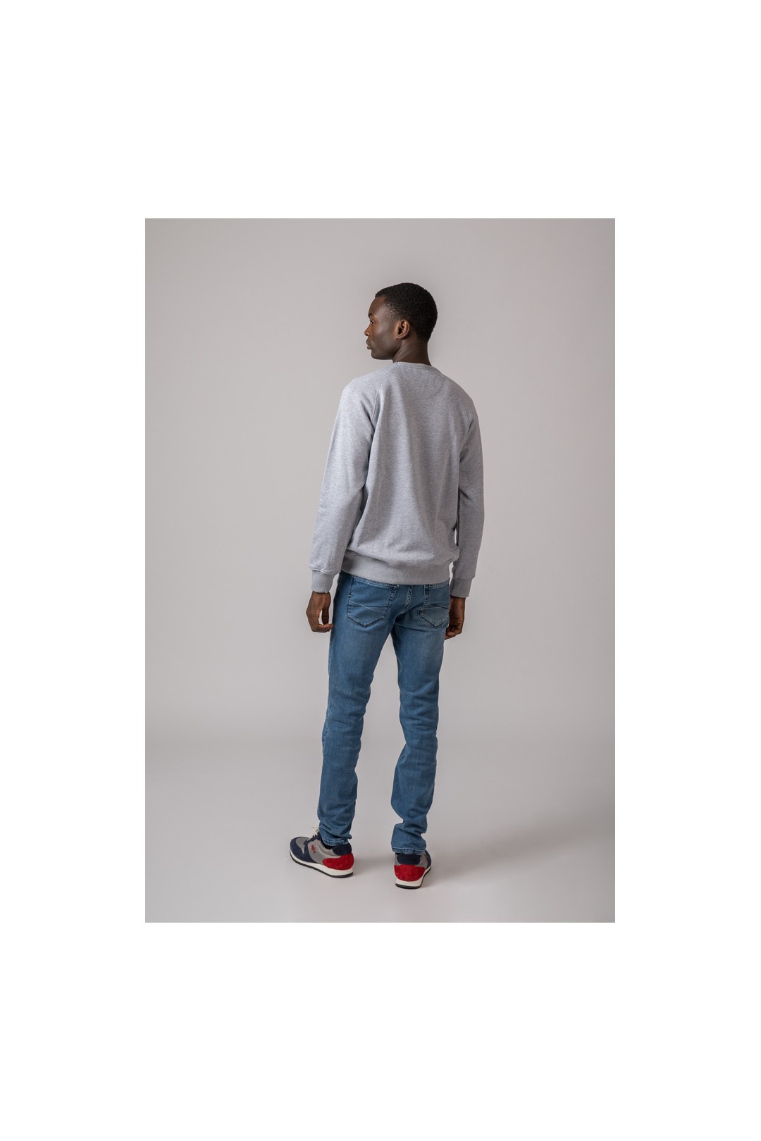 SUDADERA VESPA BRITISH GRIS CLARO