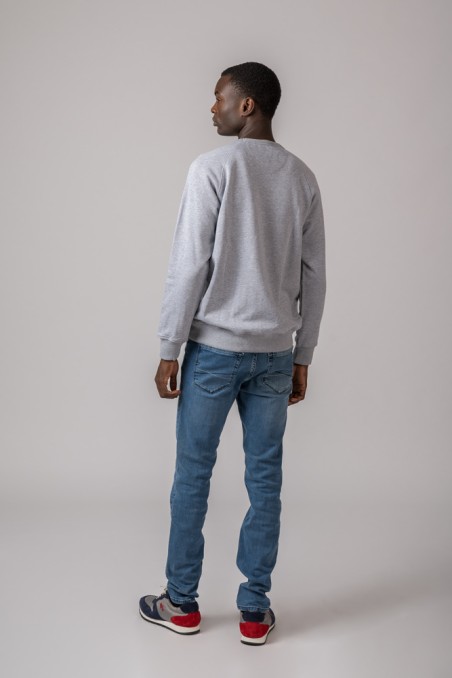 SUDADERA VESPA BRITISH GRIS CLARO