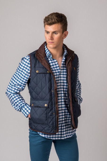 GILET HOMME PORTO BLEU MARINE