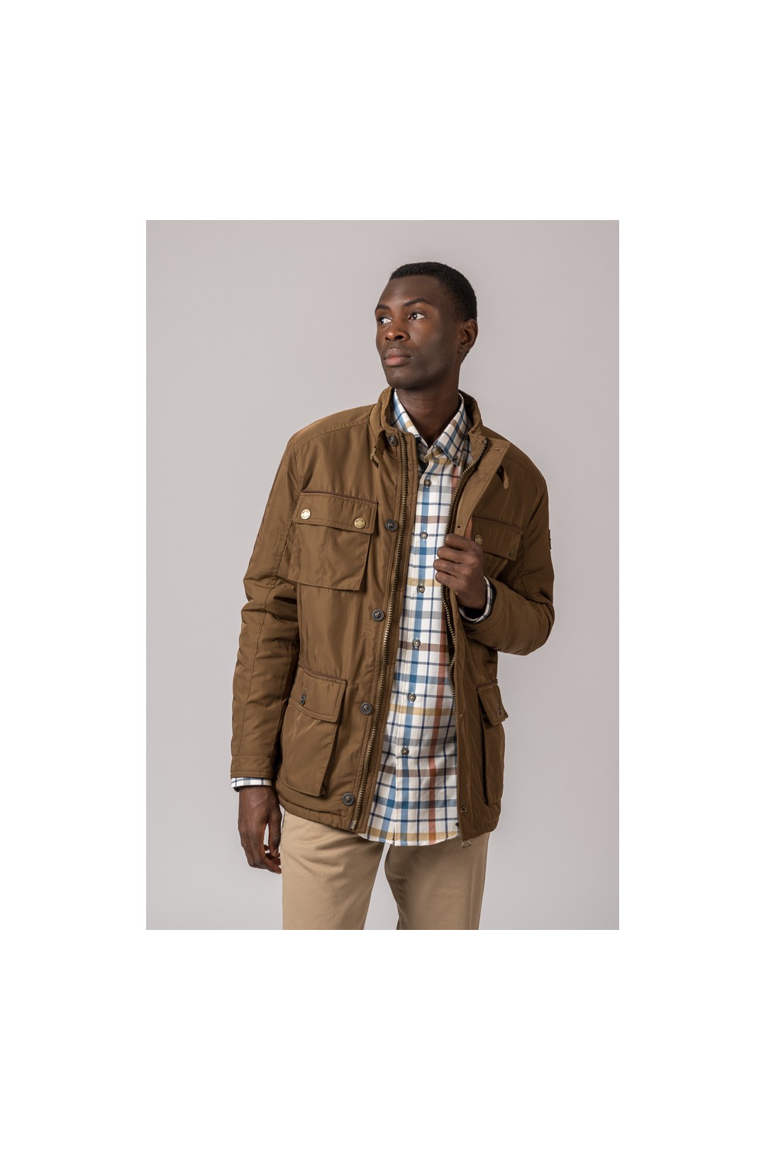 PARKA 4 BOLSILLOS WEST CAMEL