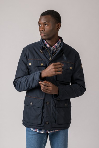 PARKA 4 BOLSILLOS WEST AZUL MARINO