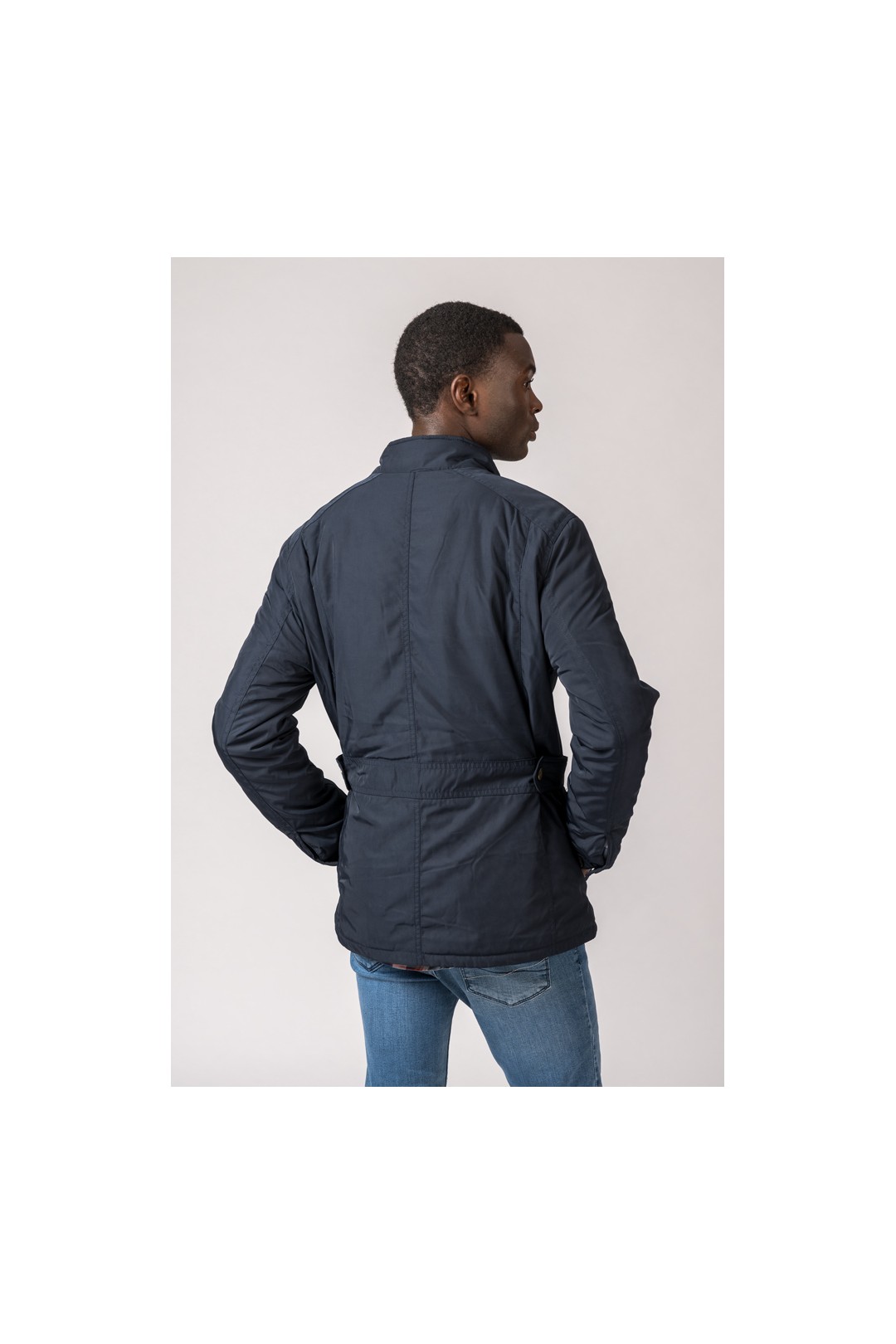 PARKA 4 BOLSILLOS WEST AZUL MARINO
