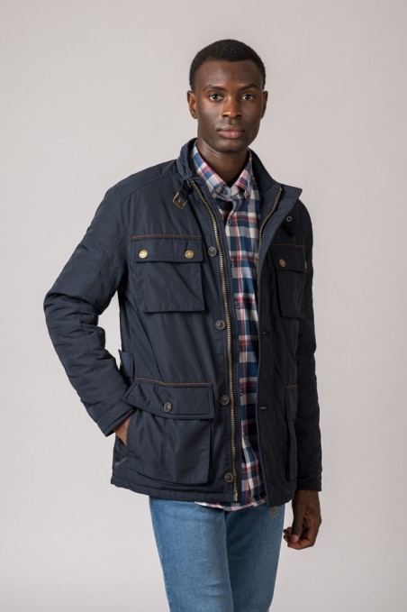 PARKA 4 BOLSILLOS WEST AZUL MARINO PARKA 4 BOLSILLOS WEST AZUL MARINO