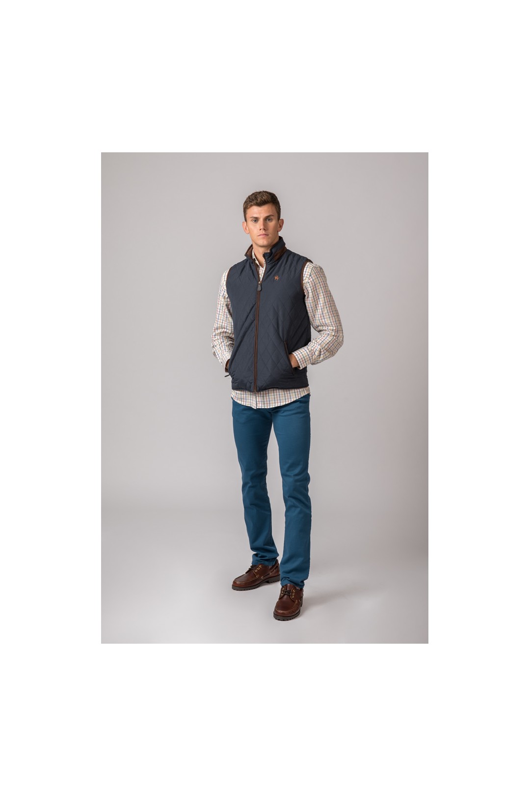 GILET CROTISH POUR HOMME BLEU MARINE