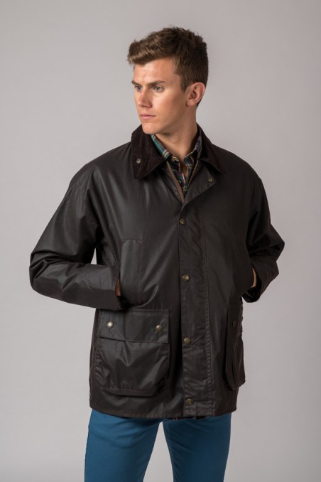 BURLEY BRITISH WAXED JACKET BROWN