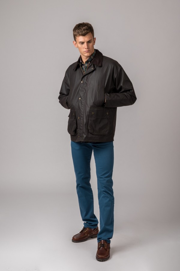 CHAQUETA ENCERADA BURLEY BRITISH MARRÓN 2