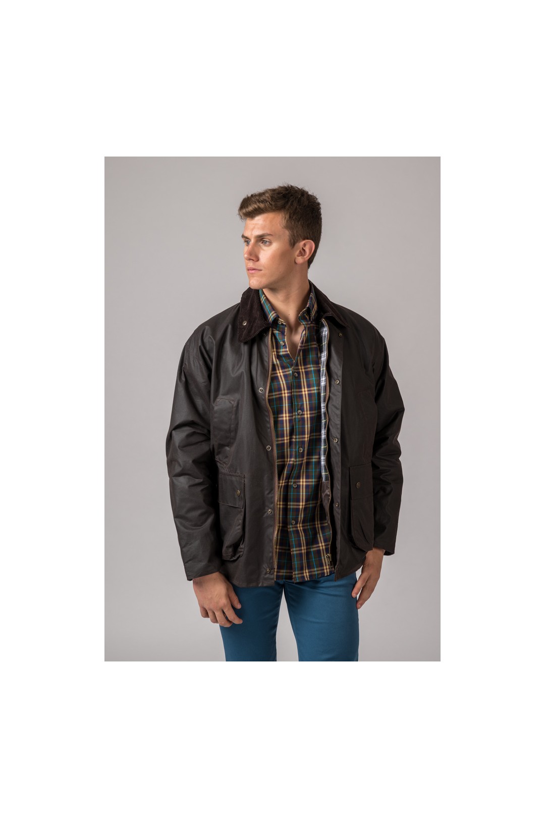 BURLEY BRITISH WAXED JACKET BROWN