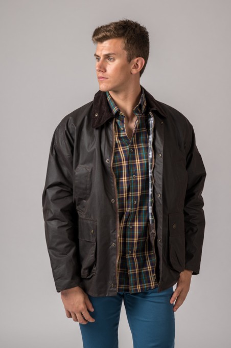 BURLEY BRITISH WAXED JACKET BROWN