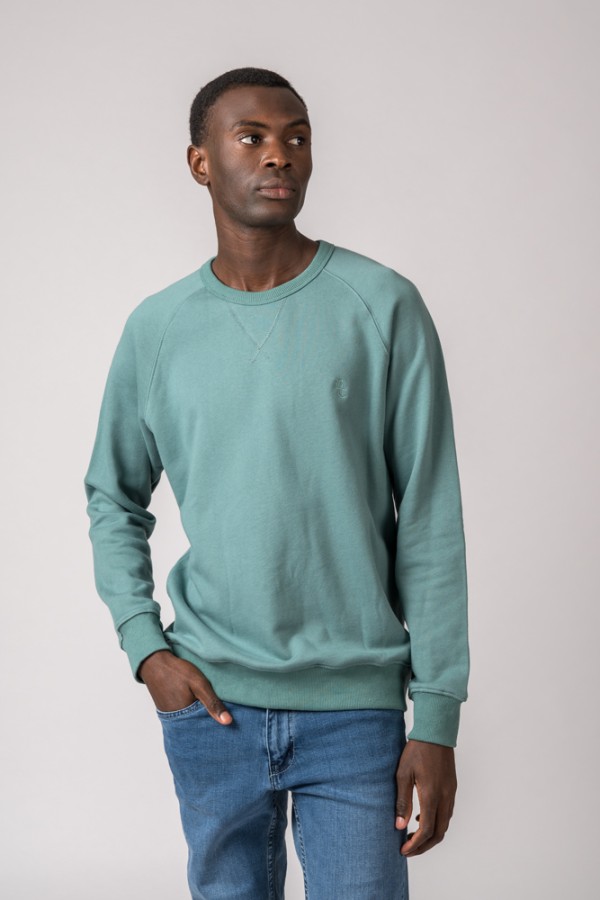SUDADERA BORDADO BC VERDE PETROL