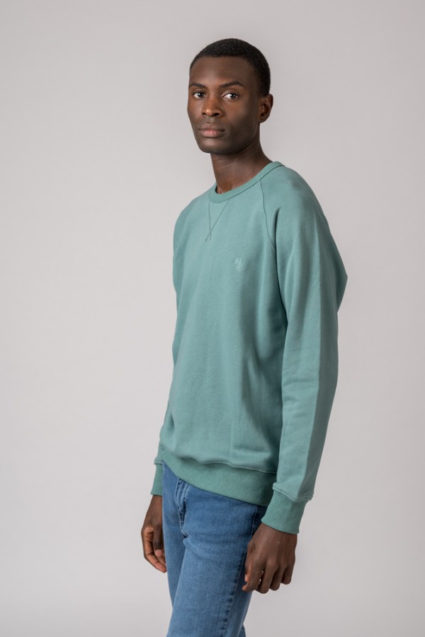 SUDADERA BORDADO BC VERDE PETROL 2