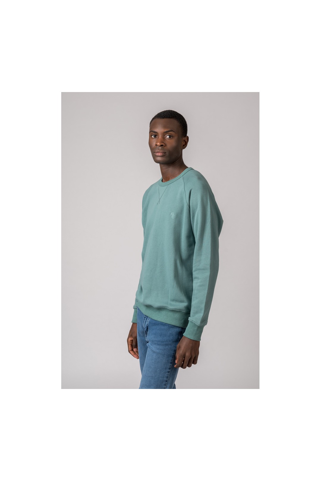 SUDADERA BORDADO BC VERDE PETROL