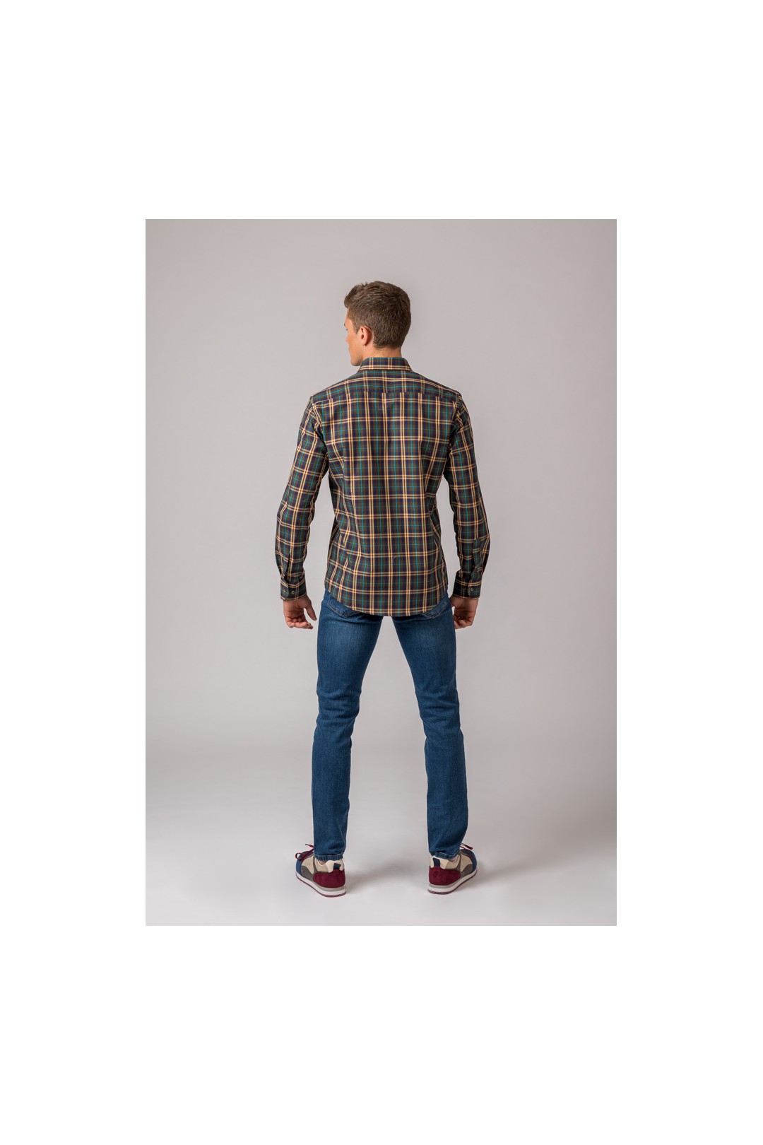 CAMISA CUADRO VERDE, AMARILLO Y AZUL