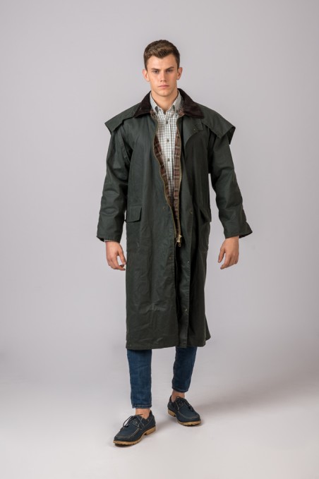 NOUVEAU MANTEAU LONG OUTBACK VERT