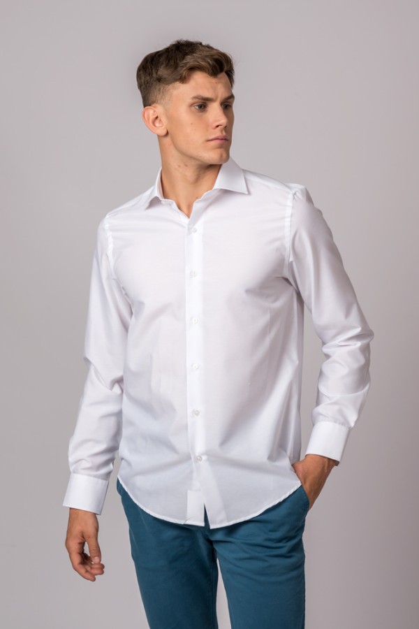 CAMISA FIL A FIL BLANCA 2