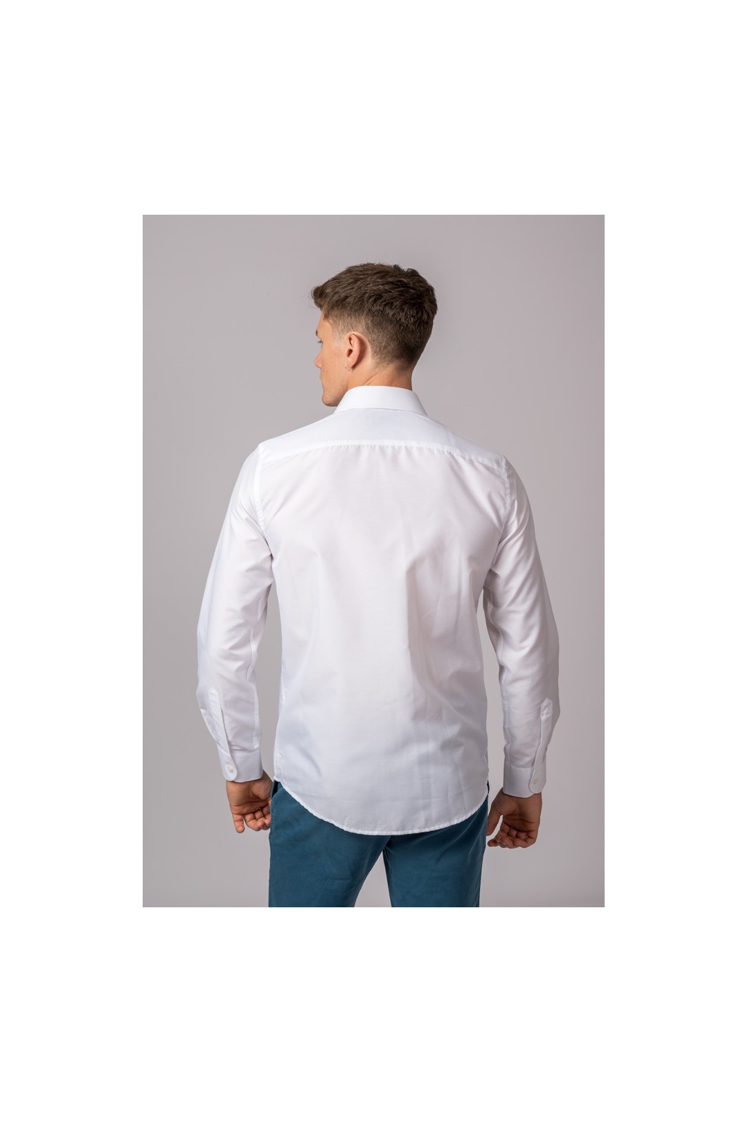 CAMISA FIL A FIL BLANCA