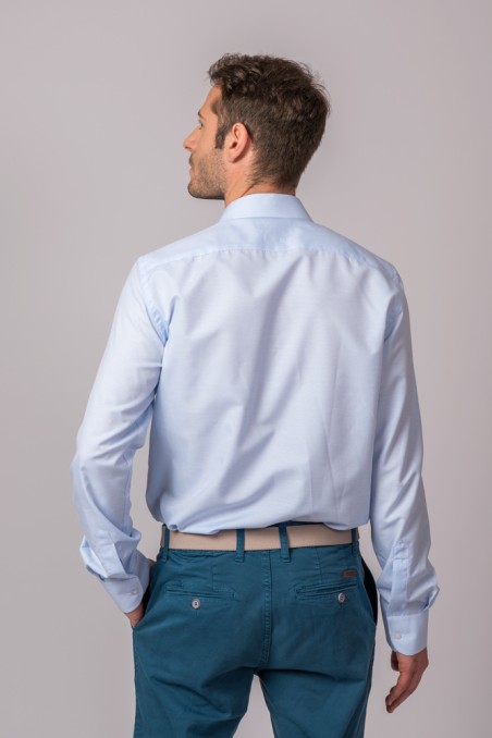 FIL A FIL CHEMISE BLEU CLAIR