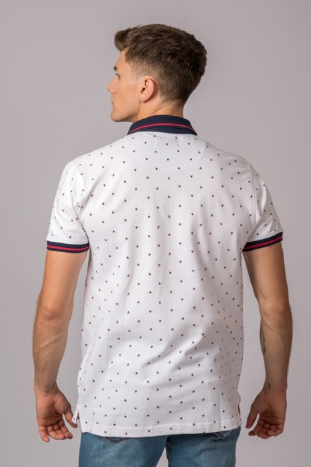 POLO FANTASÍA BLANCO TRIÁNGULO