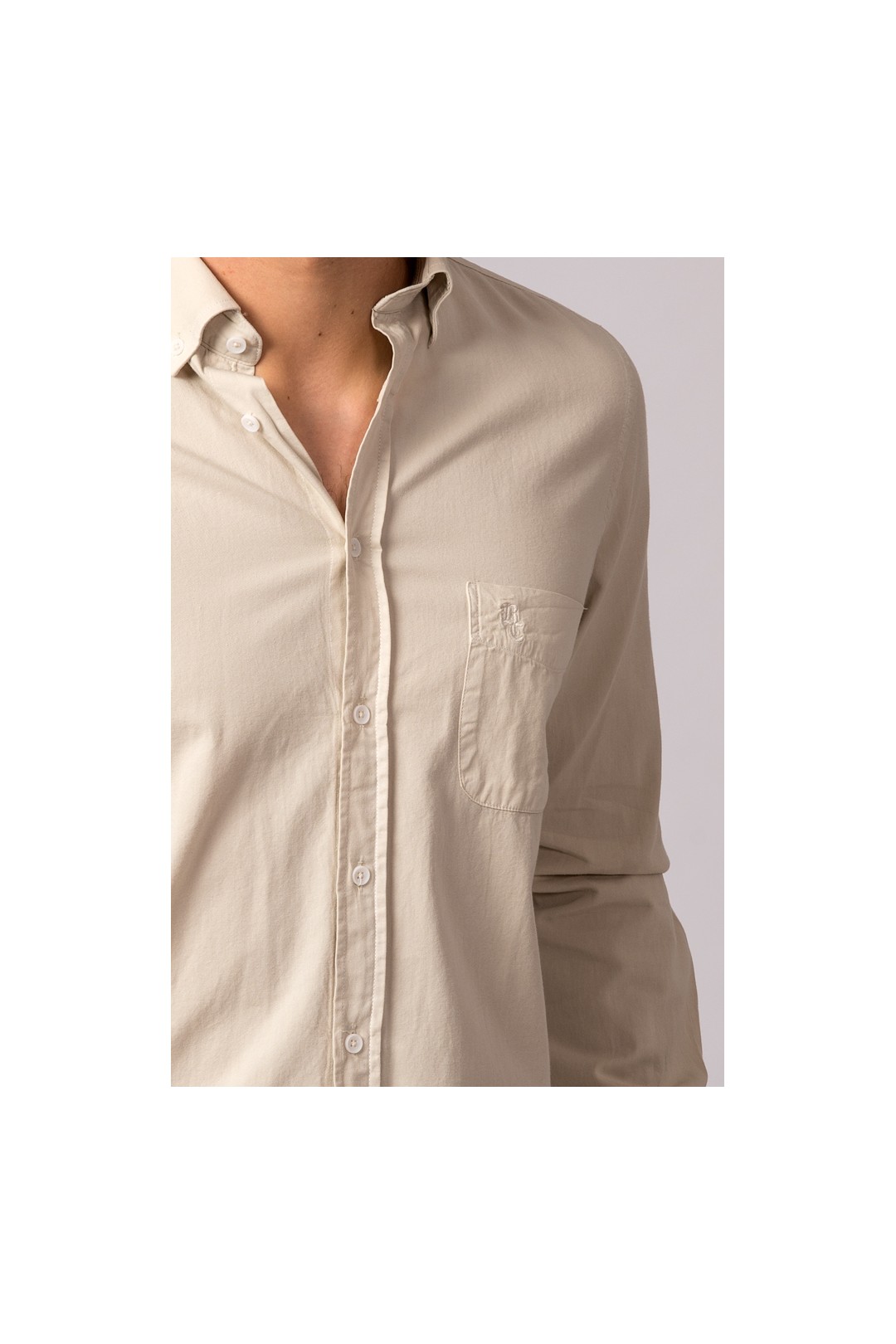 CAMISA SARGA BEIGE CLARO