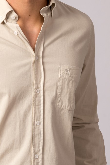CAMISA SARGA BEIGE CLARO