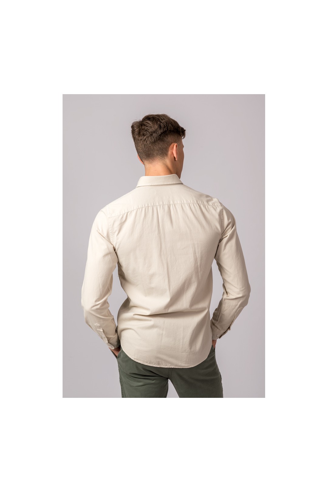 CAMISA SARGA BEIGE CLARO