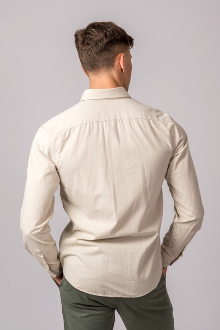 CAMISA SARGA BEIGE CLARO
