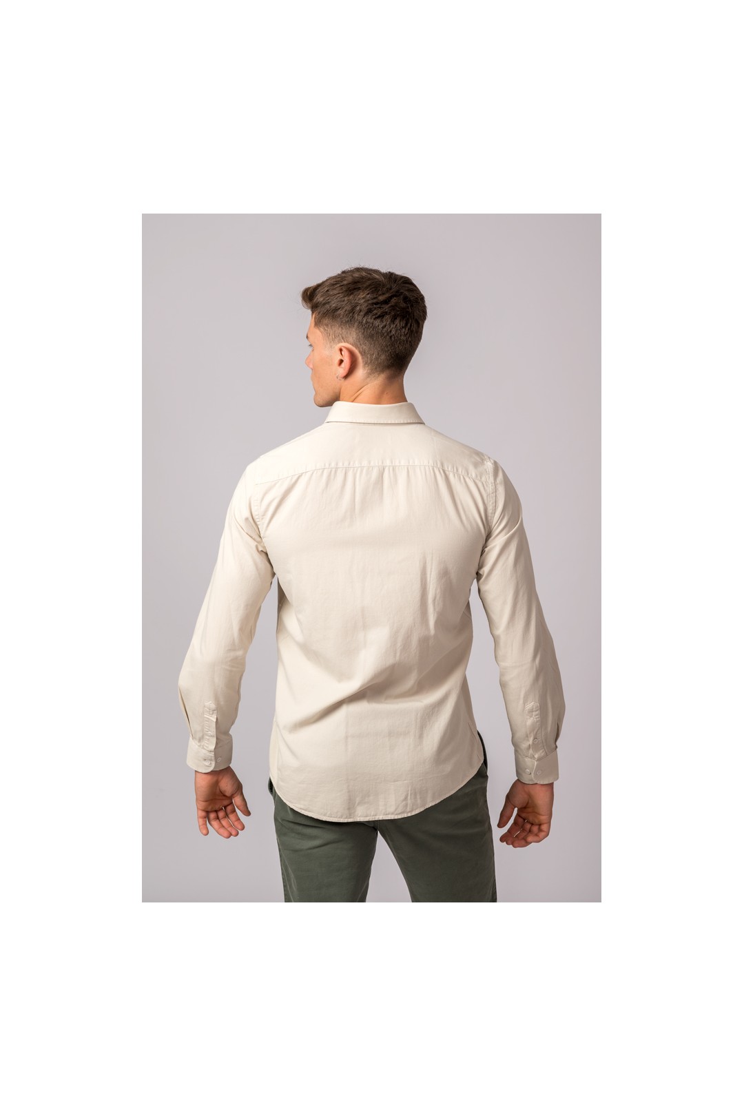 CAMISA SARGA BEIGE CLARO