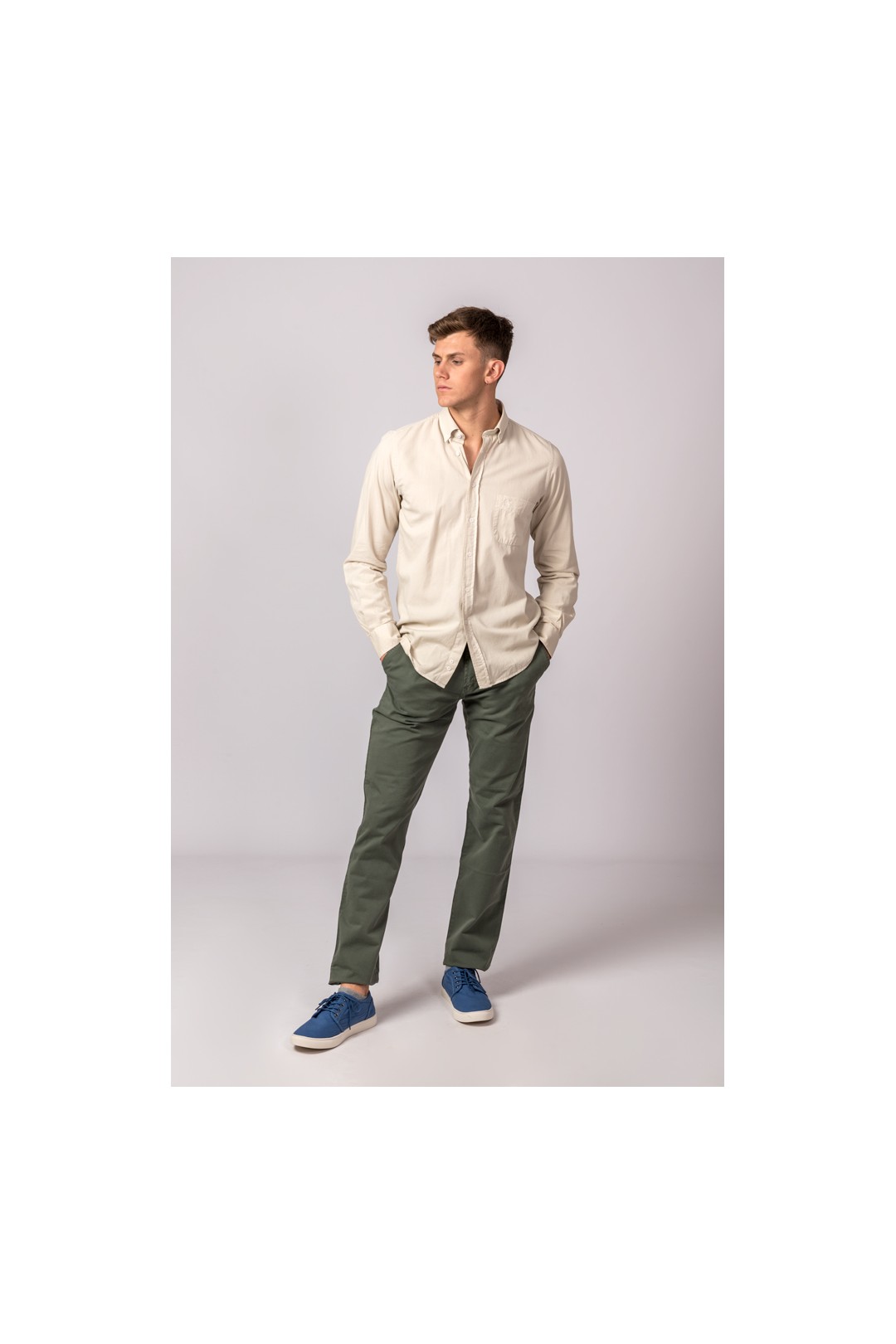 CAMISA SARGA BEIGE CLARO