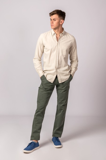 CAMISA SARGA BEIGE CLARO