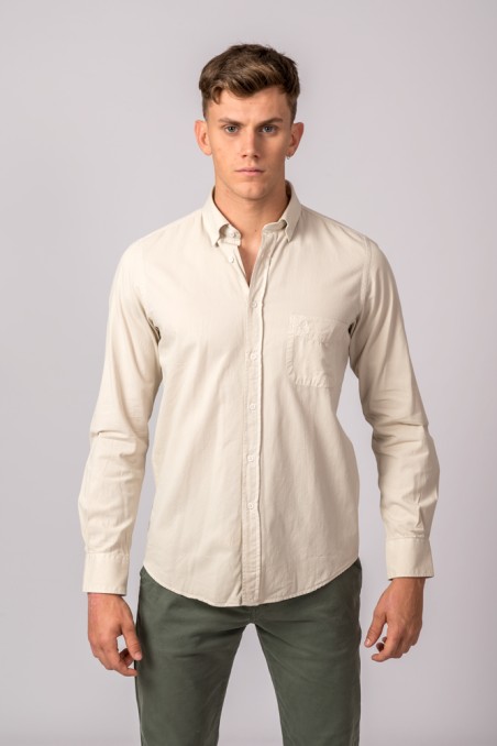 CAMISA SARGA BEIGE CLARO
