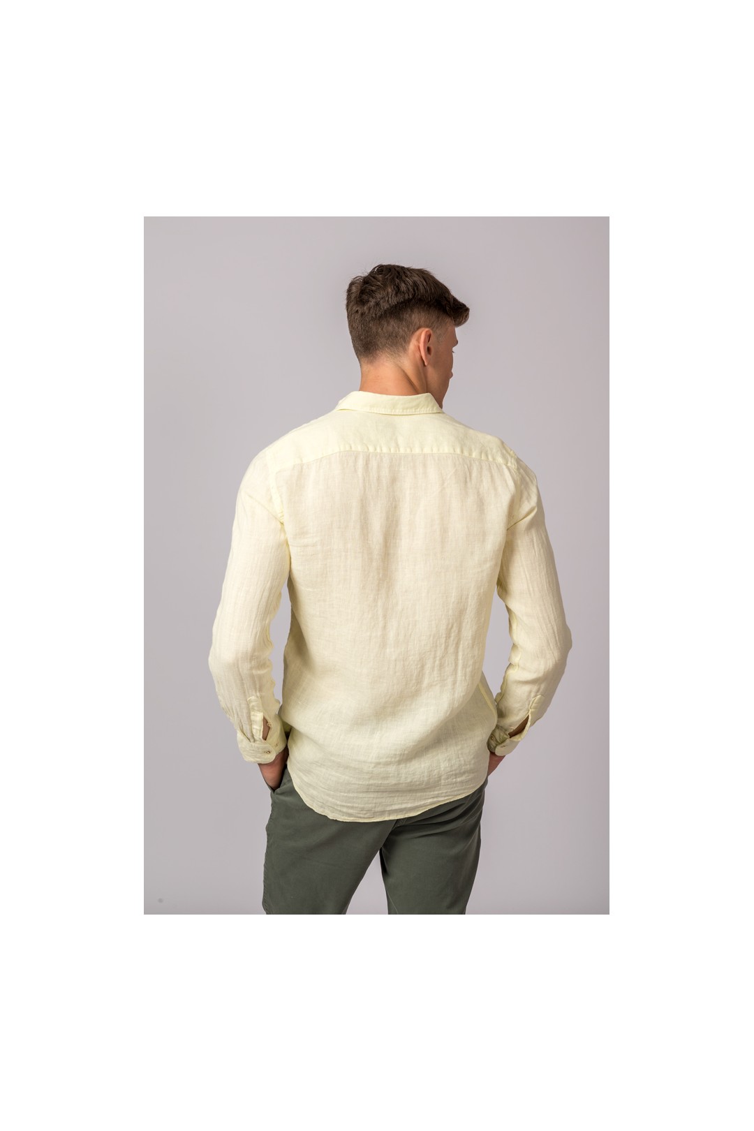 CAMISA LINO AMARILLO