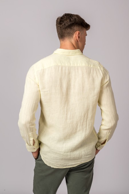 CAMISA LINO AMARILLO