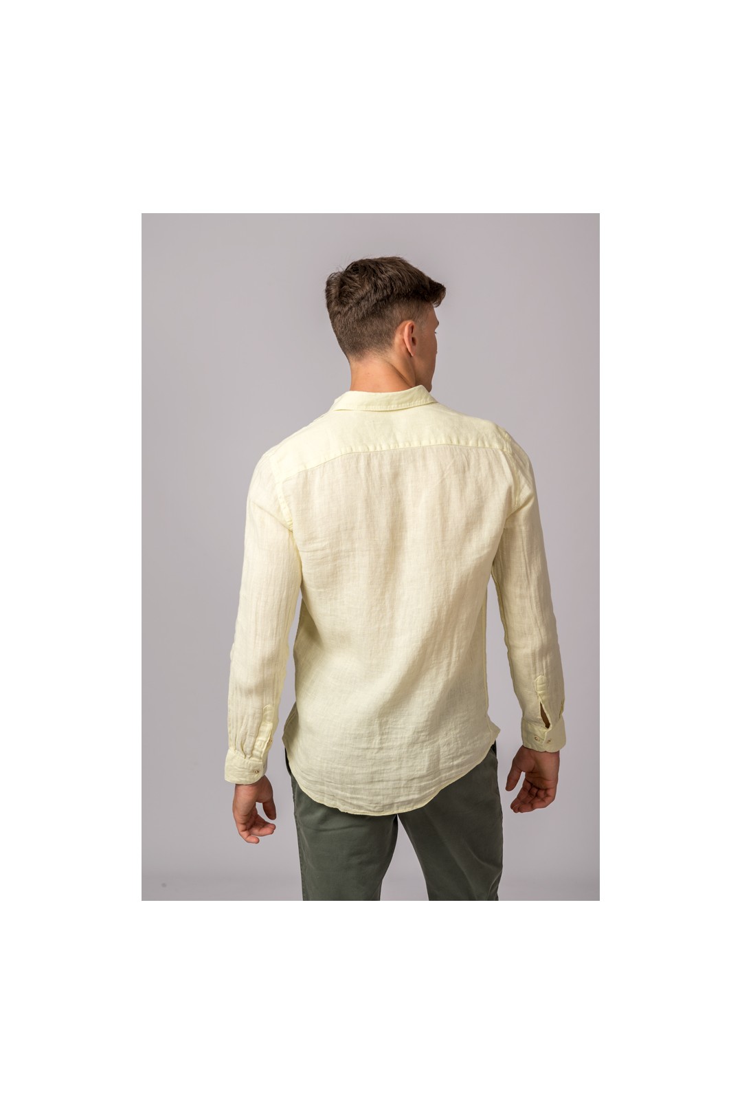 CAMISA LINO AMARILLO