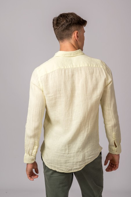CAMISA LINO AMARILLO