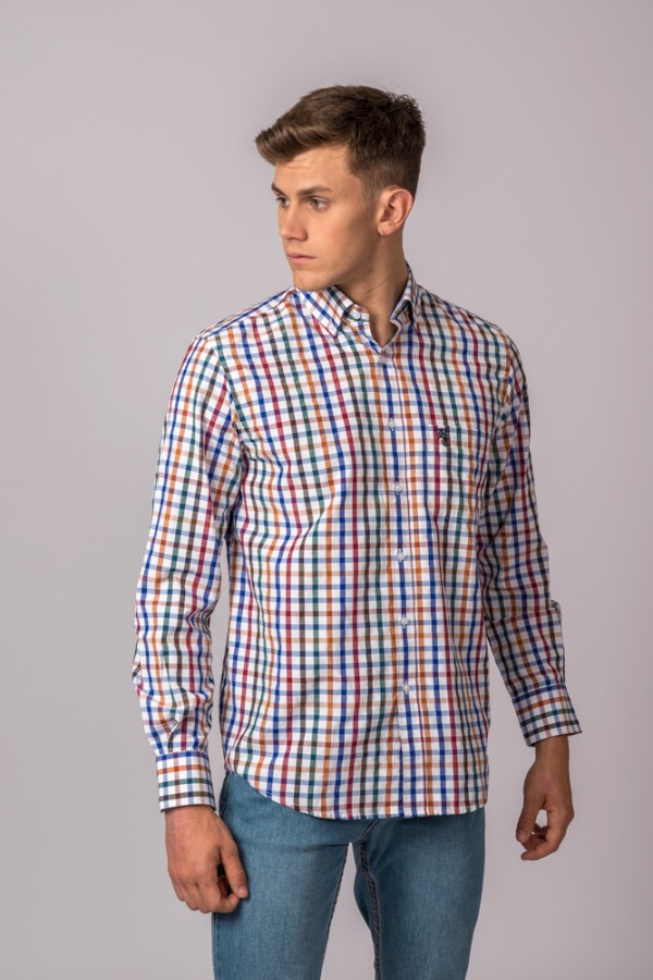 CHEMISE À CARREAUX MULTICOLORES 2