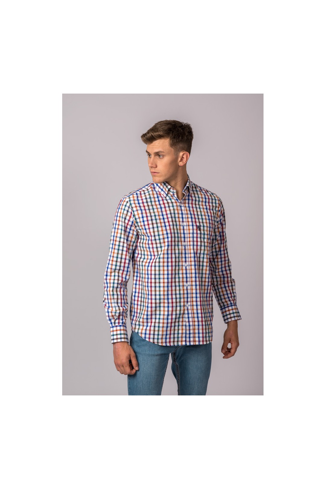 CAMISA CUADROS MULTICOLOR