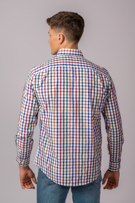 CHEMISE À CARREAUX MULTICOLORES