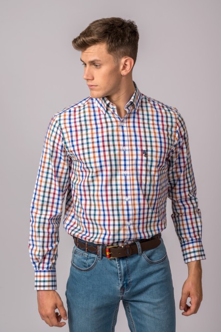 CAMISA CUADROS MULTICOLOR
