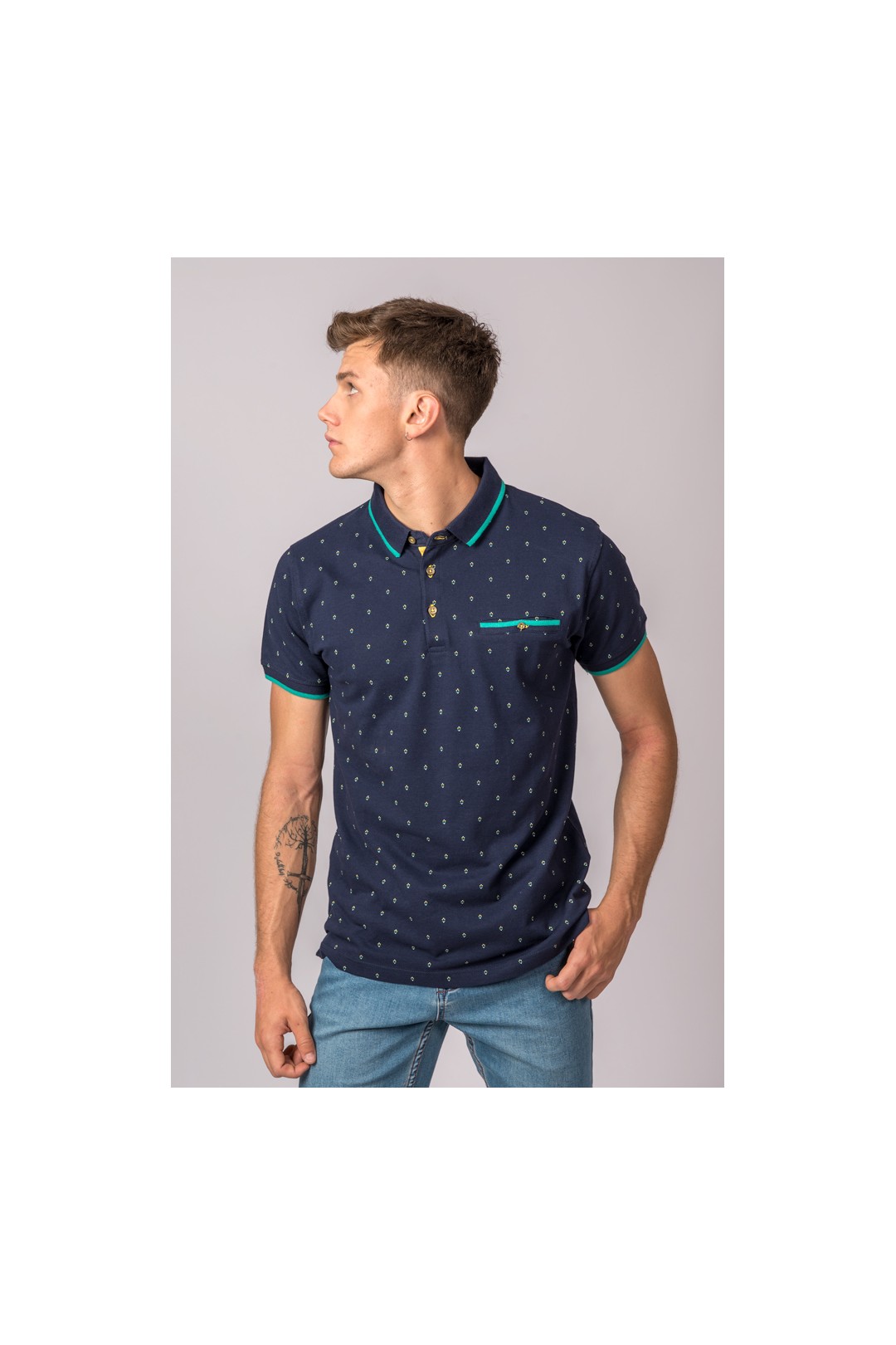 POLO FANTASÍA MARINO FLOR