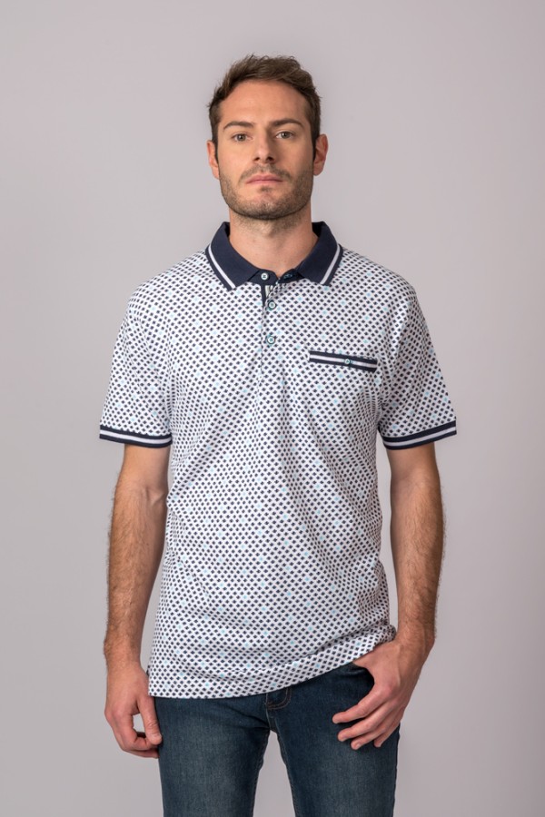 POLO FANTASÍA BLANCO PECES 2