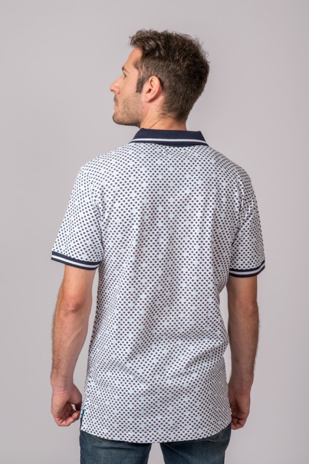 POLO FANTASÍA BLANCO PECES