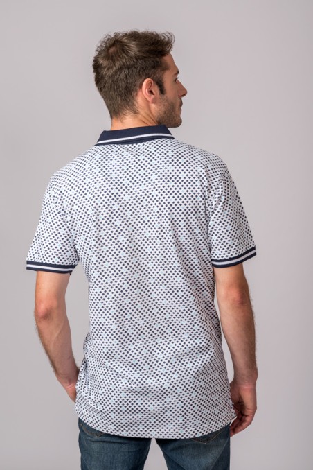 POLO FANTASÍA BLANCO PECES