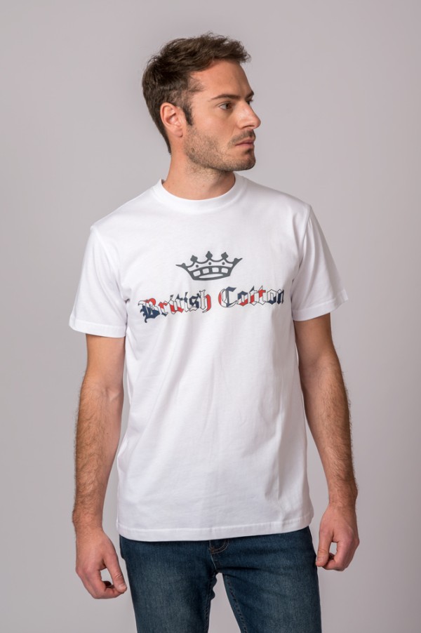 CAMISETA BRITISH COTTON CORONA BLANCO 2